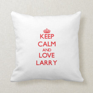 Almofada Mantenha a calma e ame Larry