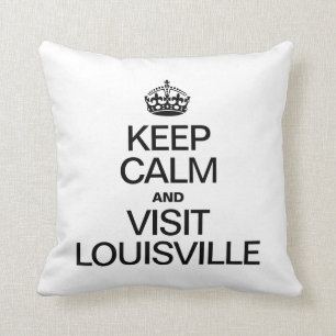 ALMOFADA MANTENHA CALMO E VISITA LOUISVILLE