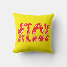 Almofada MANTENHA FORTE estilo de grafite motivacional