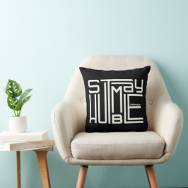 Almofada MANTENHA-SE motivacional e inspiracional HUMBLE