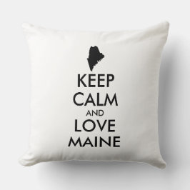 Almofada MANTER CALMO e AMOR personalizáveis