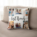 Almofada Manutenção da Colagem de Fotografias dos Melhores<br><div class="desc">Comemore a amizade com o Travesseiro decorativo de Keepsaokê da Colagem de Fotos dos Melhores Amigos 6. Este travesseiro personalizado apresenta uma bela colagem organizada de seis fotos queridas, capturando momentos inesquecíveis com seus melhores amigos. Feito com materiais de alta qualidade, adiciona um toque na moda e sentimental a qualquer...</div>