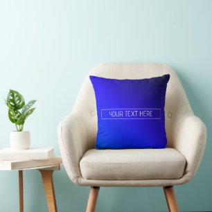 Almofada Mão Azul Brilhante Moderno e Gradiente Roxo