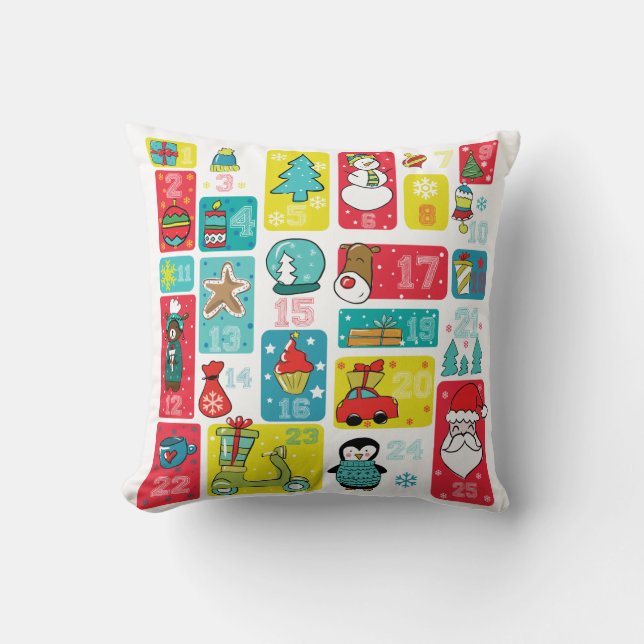 Almofada Mão de Calendário Avançada pintada Moderna (Frente)