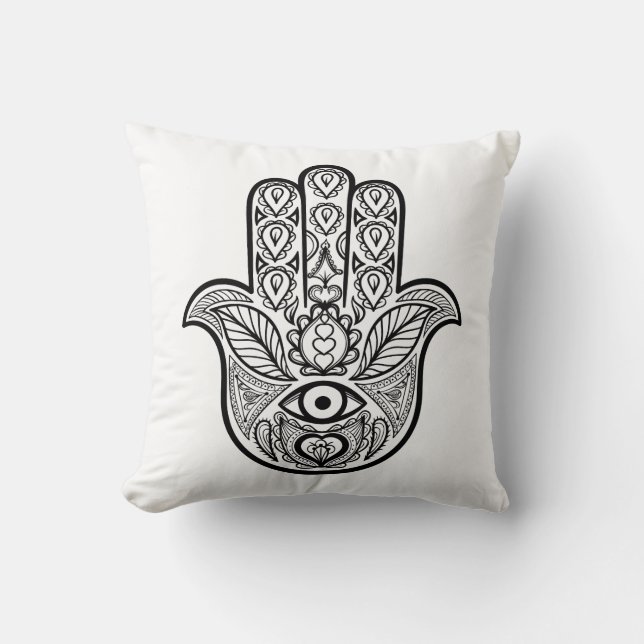 Almofada Mão inspirada de Hamsa (Frente)