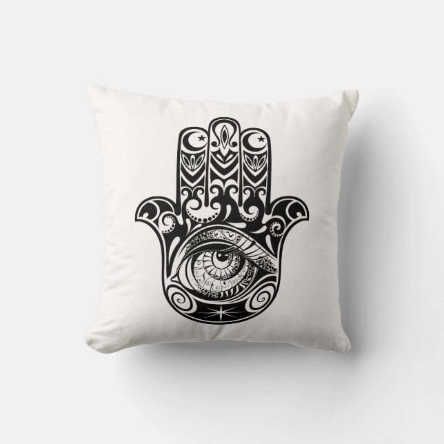 Almofada Mão Zendoodle de Hamsa (Frente)
