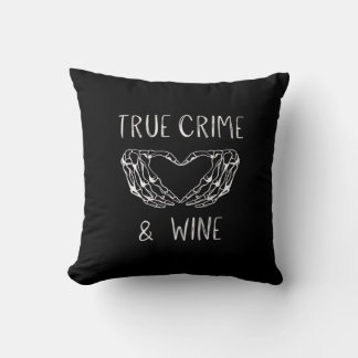 Almofada Mãos De Esqueleto Do Crime E Do Vinho