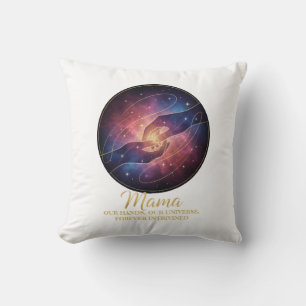 Almofada Mãos de Mãe Celestial Galáxia Universo