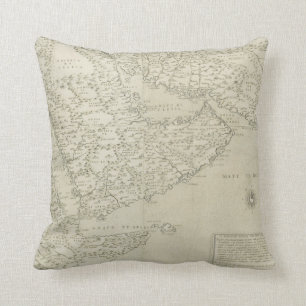 Almofada Mapa antigo do chifre de África