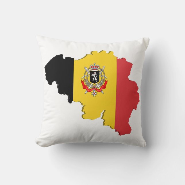Almofada Mapa da Bélgica (Frente)