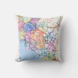 Almofada Mapa da Cidade da China