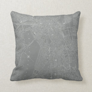Almofada Mapa da cidade de Boston