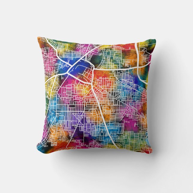 Almofada Mapa da cidade de Delhi Najafgarh (Frente)