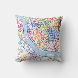 Almofada Mapa da Cidade de Fuzhou China