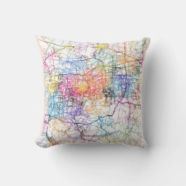 Almofada Mapa da cidade de Jinan China