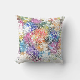 Almofada Mapa da Cidade do Afeganistão em Cabul