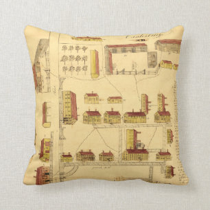 ALMOFADA MAPA DA VILA DO ABANADOR, 1849