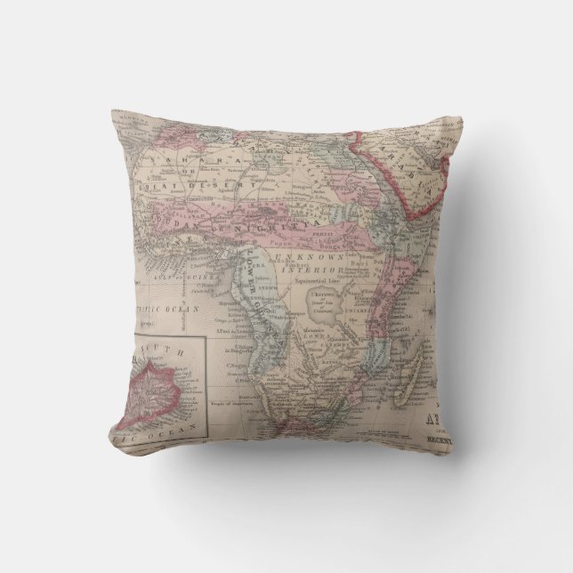 Almofada Mapa de África com St Helena (Frente)