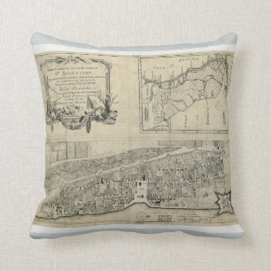 Almofada Mapa de St Augustine Florida (1764)