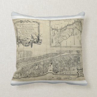 Almofada Mapa de St Augustine Florida (1764)