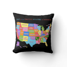 Mapa Multi-Colorido dos Estados Unidos