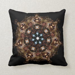 Almofada Máquina Fractal ElvesAlien Mandala Arte Psicodélic