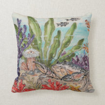 Mar Costeiro Aqua Green Coral Crab Ocean Fish