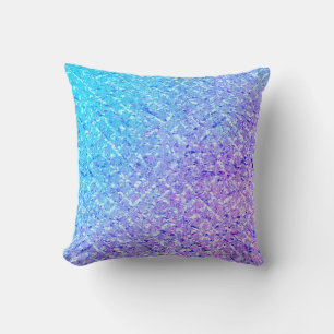 Almofada Mar Oceano Azul Marinho Aqua Turquesa Ombre Roxo
