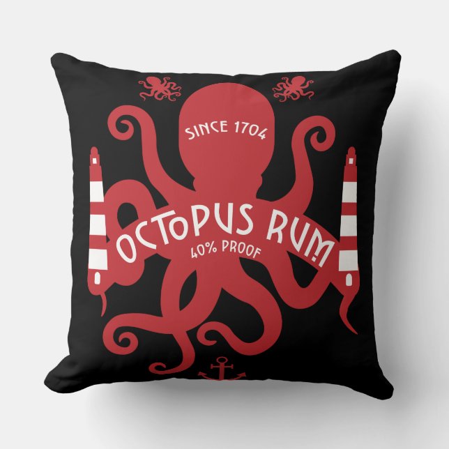 Almofada Mar Pensado E Fantasia | Octopus| Mug Náutico Ser (Frente)