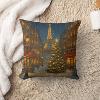 Almofada Maravilhosas ruas de Natal em Paris