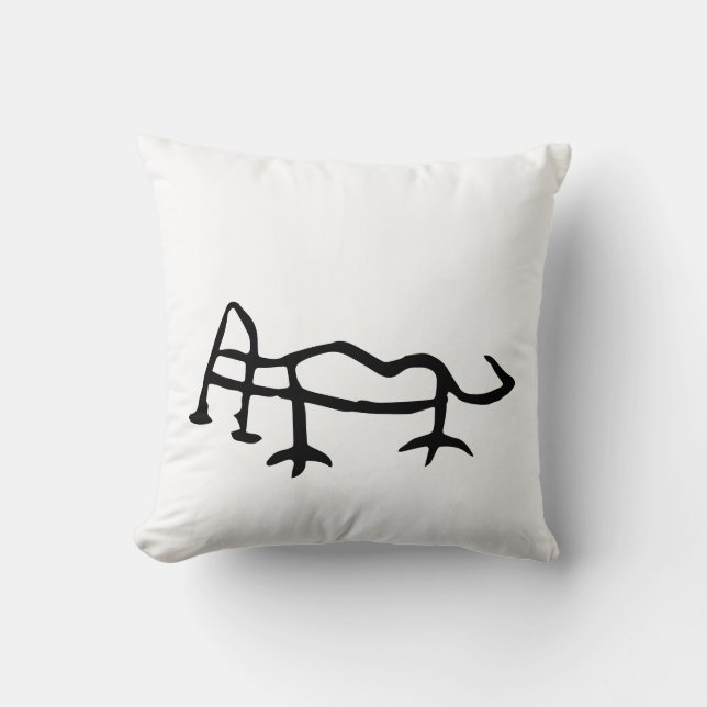 Almofada Maravilhoso chinês Zodiac-Tiger-#001- (Frente)