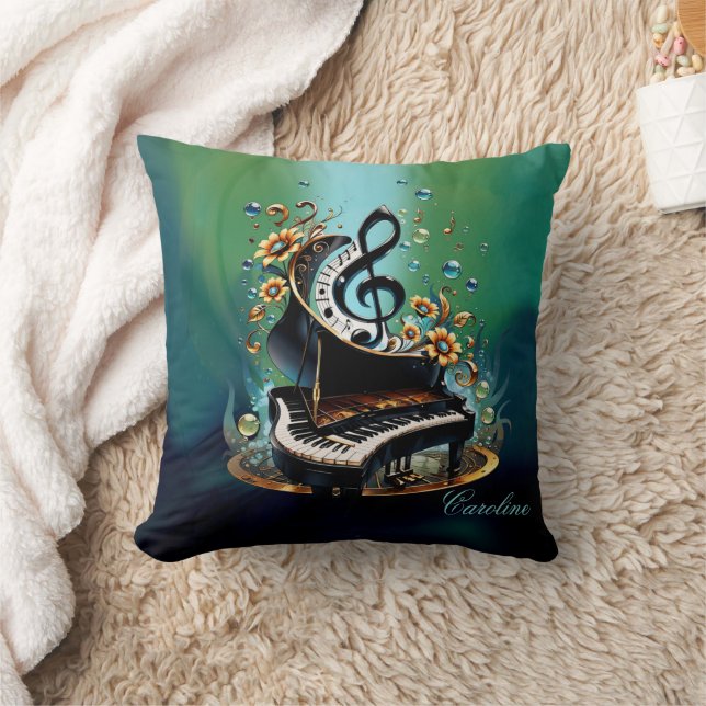 Almofada Maravilhoso piano de fantasia encurvado (Cobertor)