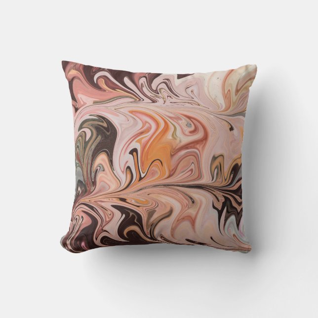 Almofada Marble Forms – Pink & Beige Soft Marble (Frente)