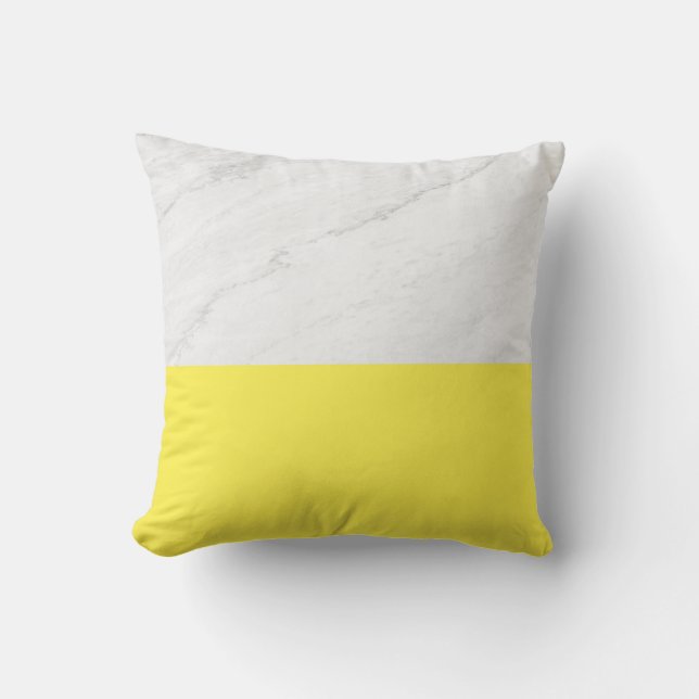 Almofada Marble lemon yellow (Frente)