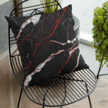 Marble Vermelho Negro de Tendência Moderna Elegant