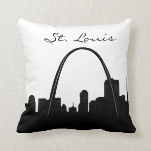 Almofada Marco preto e branco de St Louis