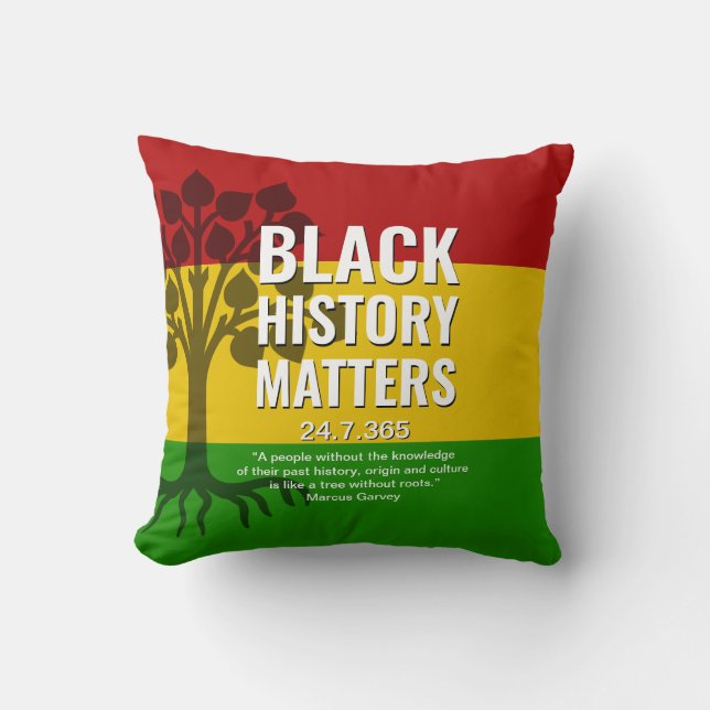 Almofada MARCUS GARVEY Black History (Frente)