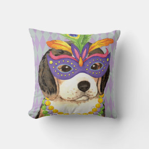 Almofada Mardi Gras Beagle