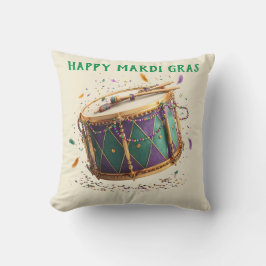 Almofada Mardi Gras Festive Drum