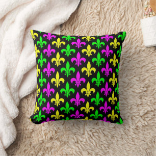 Almofada Mardi Gras Fleur De Lis