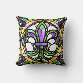 Almofada Mardi Gras Fleur De Lis