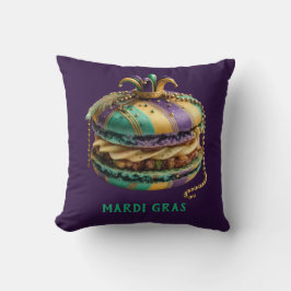 Almofada Mardi Gras Royal Macaron