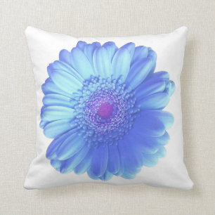 Almofada Margarida azul-gerbera