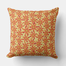 Margarida Floral Retro Sunburst em Amarelo Quente