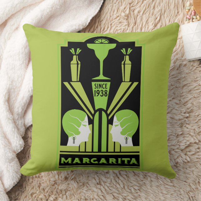 Almofada Margarita Art Deco Cocktail (Cobertor)