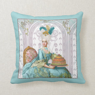 Almofada Maria Antonieta em Aqua com bolo