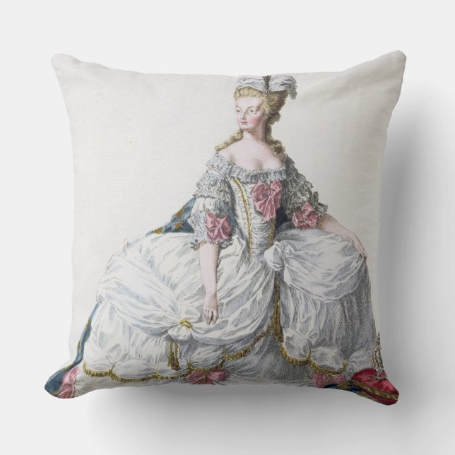 Almofada Marie Antoinette (1752-93) 'de DES Estam de (Frente)