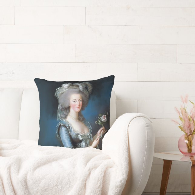 Almofada Marie Antoinette com uma rosa (Sofá)