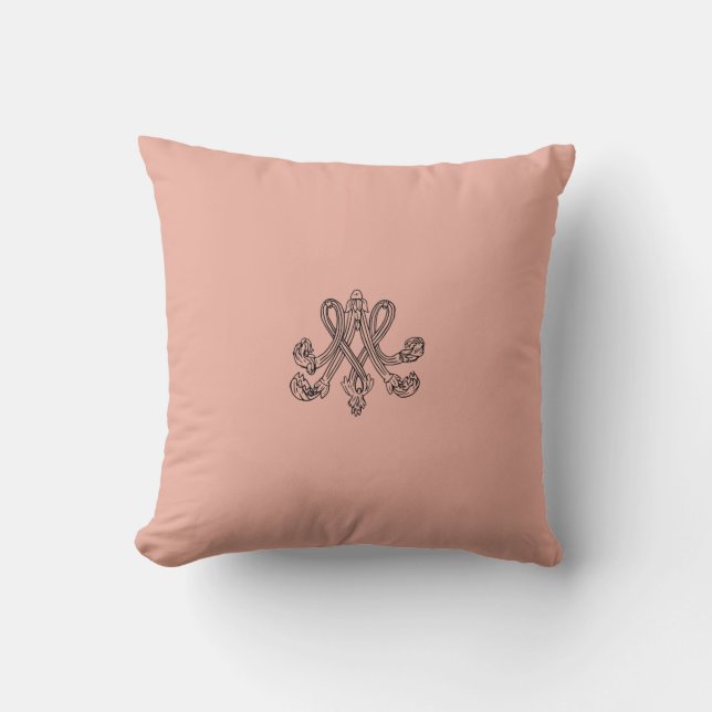 Almofada Marie Antoinette – Monogramm – Monogram initials (Frente)