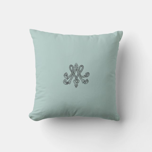 Almofada Marie Antoinette – Monogramm – Monogram initials (Frente)
